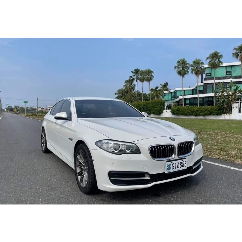 誠售二手車 2015寶馬BMW 520D 白色柴油車 2000cc bmw520d 米漿 中古柴油車 車庫車