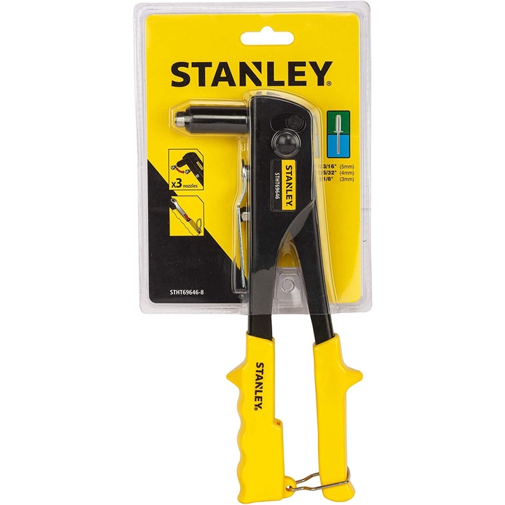 含稅🔆 STANLEY 史丹利 3導嘴中型熱處理鉚釘機 拉釘機 拉釘槍