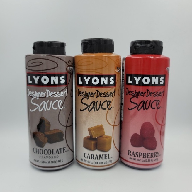 LYONS 盤飾醬 系列 小紅莓 焦糖 巧克力 裝飾醬 咖啡 畫盤 點綴您的美食佳餚 經典風味 美國進口