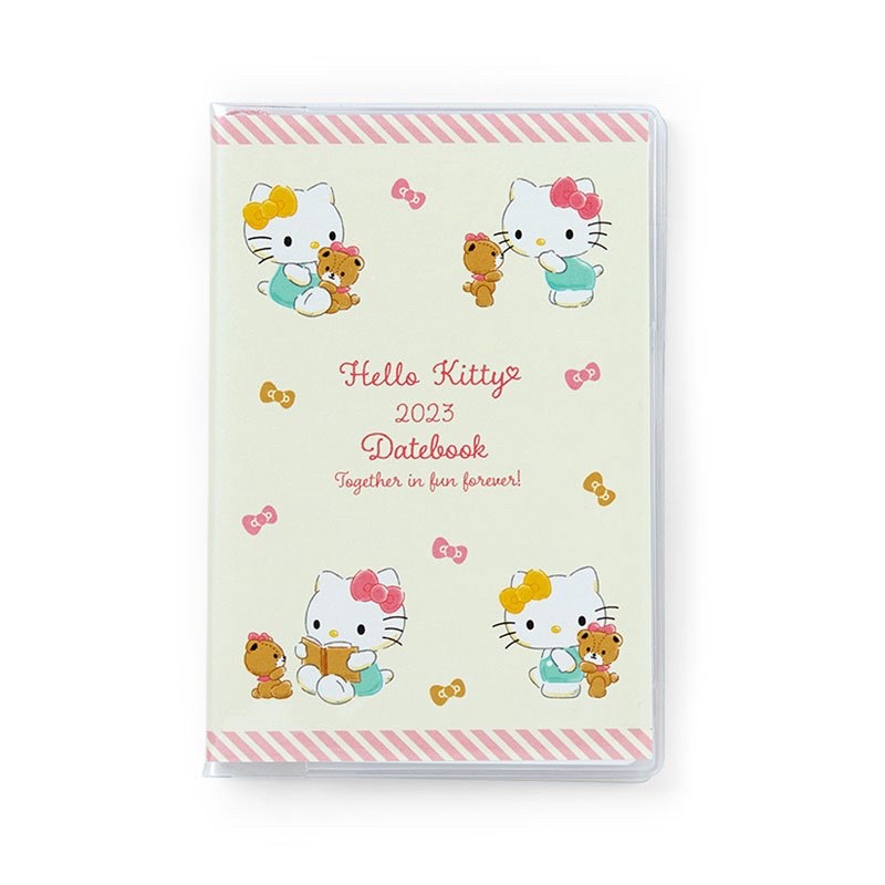 日本製 2023 Hello Kitty 凱蒂貓 迷你手冊 行事曆 薄本 三麗鷗 手帳本年曆本 日誌 日誌本