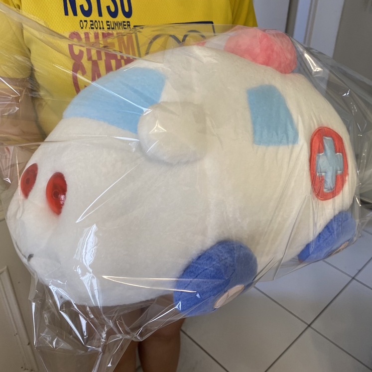 【全新密封現貨】16吋 正版天竺鼠車車娃娃 救護車 正版授權 木棉花 巡警車車 生日禮物 交換禮物 大娃娃 巨無霸