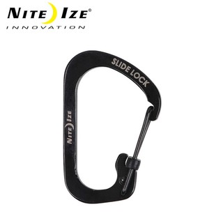 【NITE IZE】斯萊德帶鎖C字扣 SLIDELOCK CARABINER STAINLESS STEEL