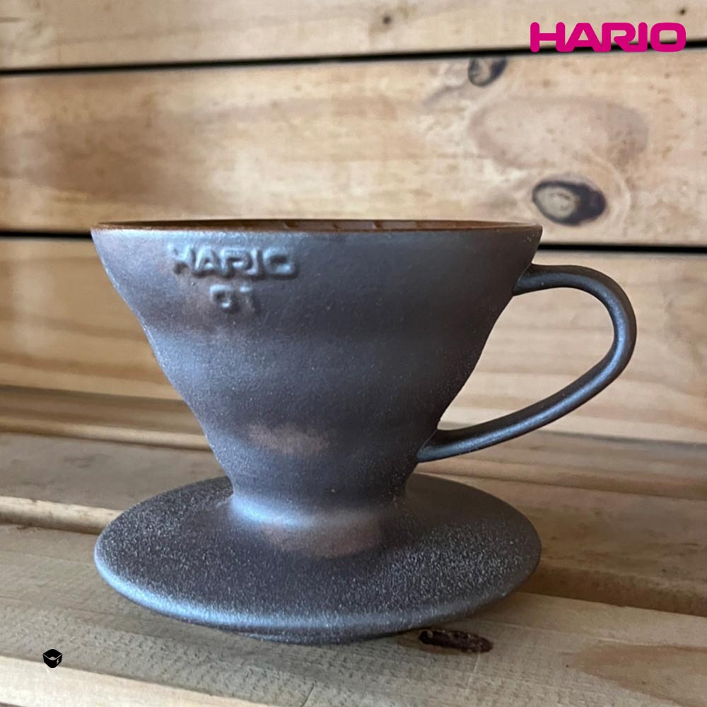 【HARIO】HARIOx陶作坊老岩泥V60濾杯聯名款01 02  一次燒 手沖 錐形 陶瓷 VDCR-01-BR