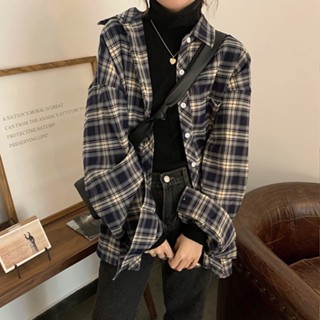 【太妮絲M165】現貨 韓系 高階感 格紋襯衫 外套 加厚 格子襯衫 格紋襯衫 格紋 長袖襯衫