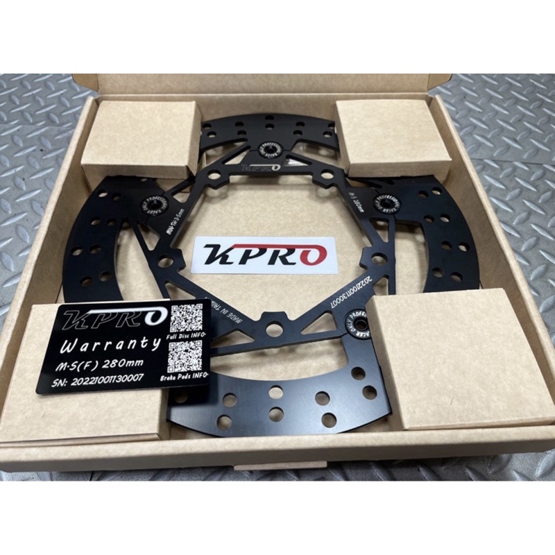 荳荳賣場 免運 KPRO SYM MAXSYM 400 280MM 黑化 正浮動碟 浮動碟盤 浮動 碟盤 一組兩片