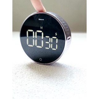 Baseus 倍思 黑曜旋轉計時器 廚房計時器 定時器 倒數計時器 料理計時器 讀書計時器 靜音