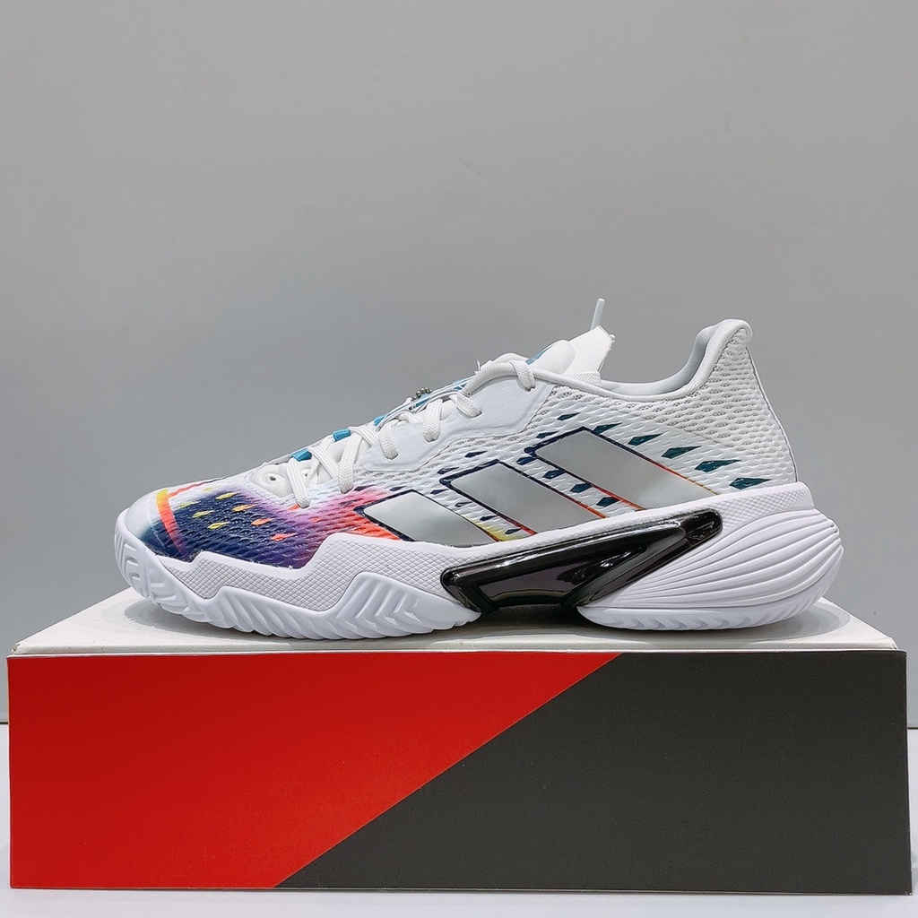 adidas Barricade W 女生 白色 舒適 耐磨 運動 網球鞋 GW3817