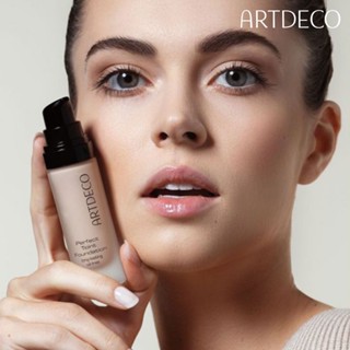 Artdeco Perfect Teint Foundation 輕質液體配方可提供中等至全覆蓋化妝透明質酸素食主義者