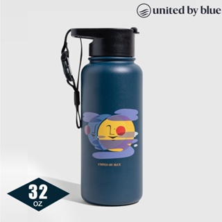 United by Blue 707-277 不鏽鋼保溫瓶 (32oz｜945ml) 180-月亮-深藍