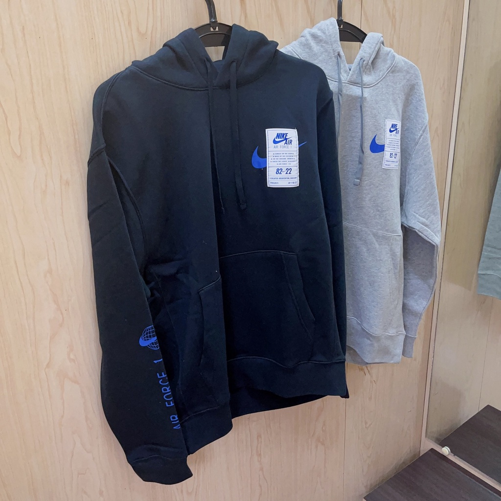 有間店🔹NIKE 男 連帽T 上衣 車線標 內刷毛 黑DX1084010 灰DX1084063