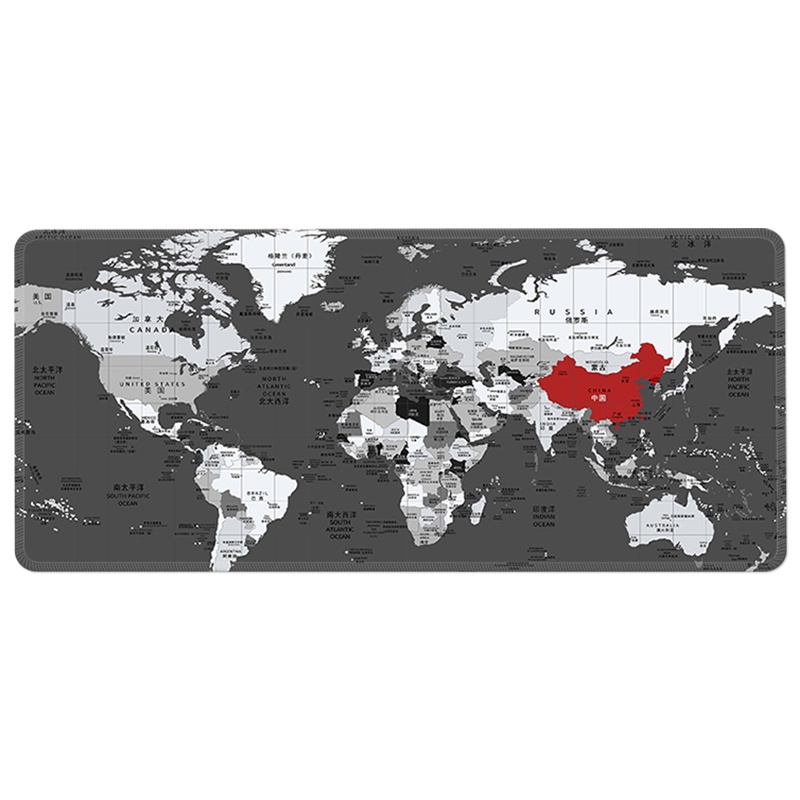 滑鼠墊護腕 鍵盤手託 電競滑鼠墊  滑鼠墊 世界地圖超大滑鼠墊辦公桌墊學生學習中國地圖地理電腦桌墊子訂製