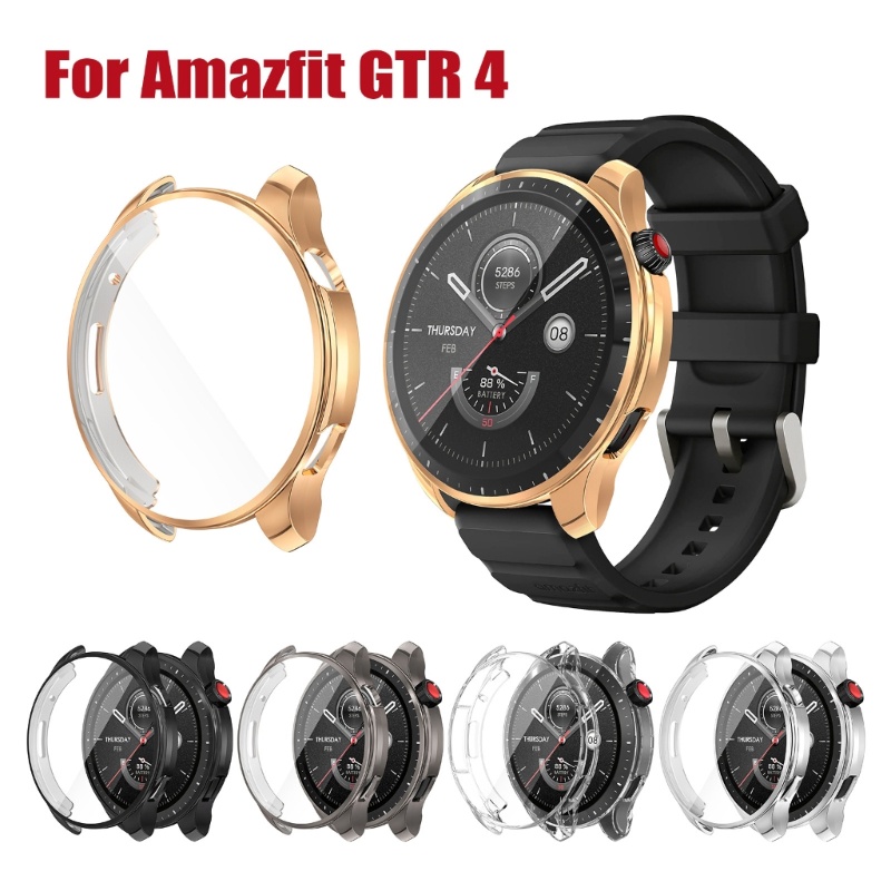 Amazfit gtr 4 保護殼 軟TPU全屏保護套 Amazfit gtr 4 3 Pro 保護套 360°保護殼