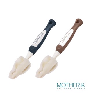 韓國 MOTHER-K 舒芙蕾奶嘴海綿刷2入組(2色可選)【安琪兒婦嬰百貨】