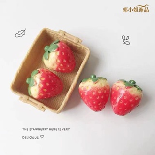 【冰箱磁鐵貼】【可愛磁鐵貼】 磁貼3d立體ins磁鐵草莓冰箱裝飾創意個鐵留言貼鐵鐵貼