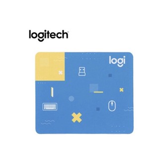 全新 Logitech 羅技 布面滑鼠墊 幾何 迷你鍵鼠