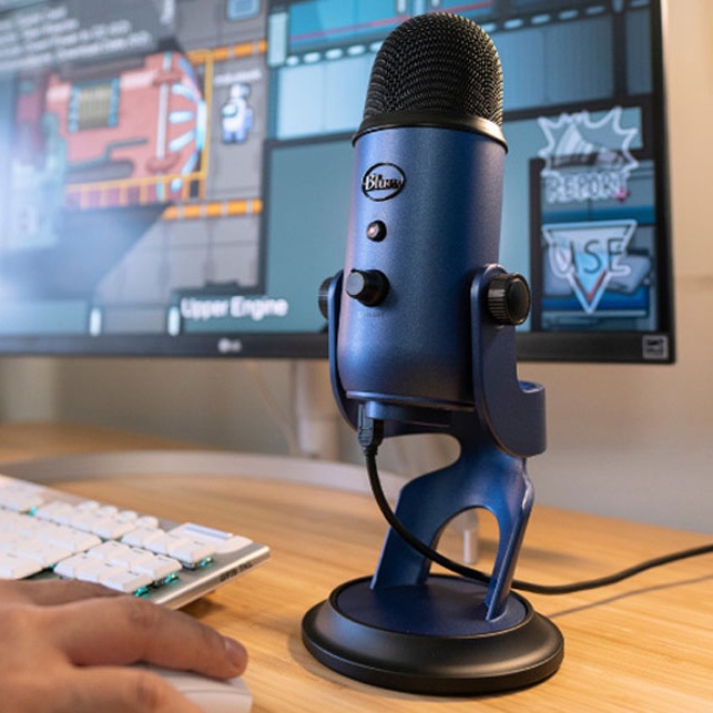 【送防噴海綿套】美國 Blue Yeti 雪怪 USB麥克風 電腦麥克風 podcast 直播麥克風 錄音麥克風 午夜藍