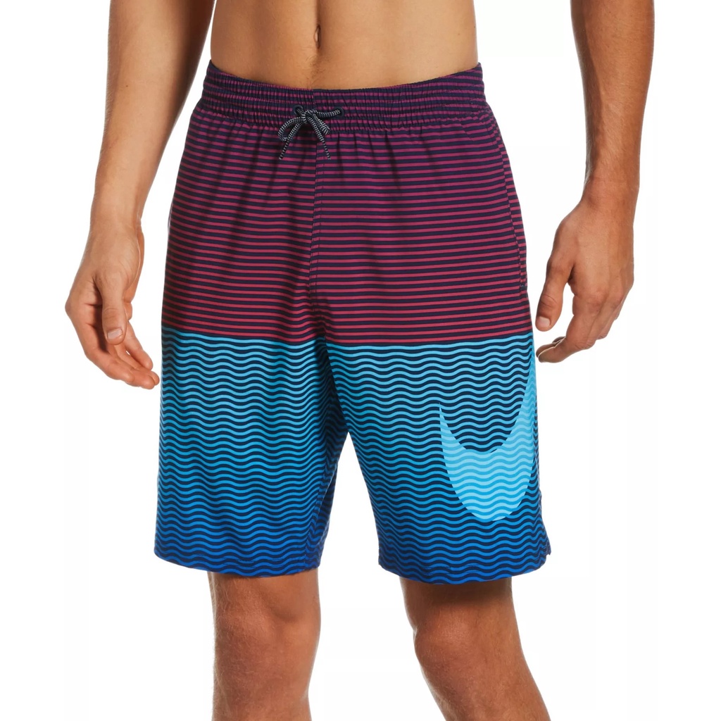耐吉 Nike Swim Horizo n Stripe Vital 9" 排泳褲