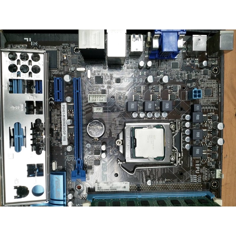 ASUS 華碩 P8H61-M BM6630+g850+d3-4g(含檔板風扇)