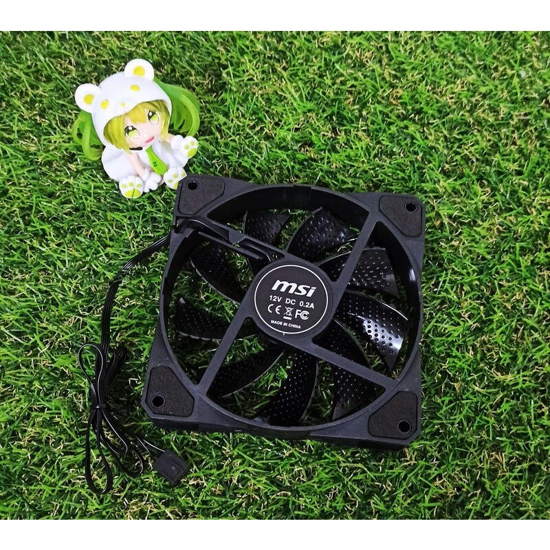 二手 少用 MSI微星12公分靜音風扇 12CM FAN (裸裝/無螺絲) 機殼風扇