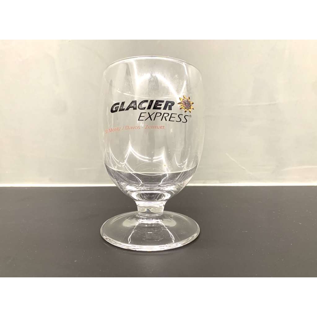 🇨🇭 瑞士 【瑞士冰川列車Glacier Express 】傾斜玻璃杯 斜角杯 紅酒杯