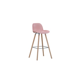 【H&D東稻家居】粉色吧台椅(TJS1-07232)
