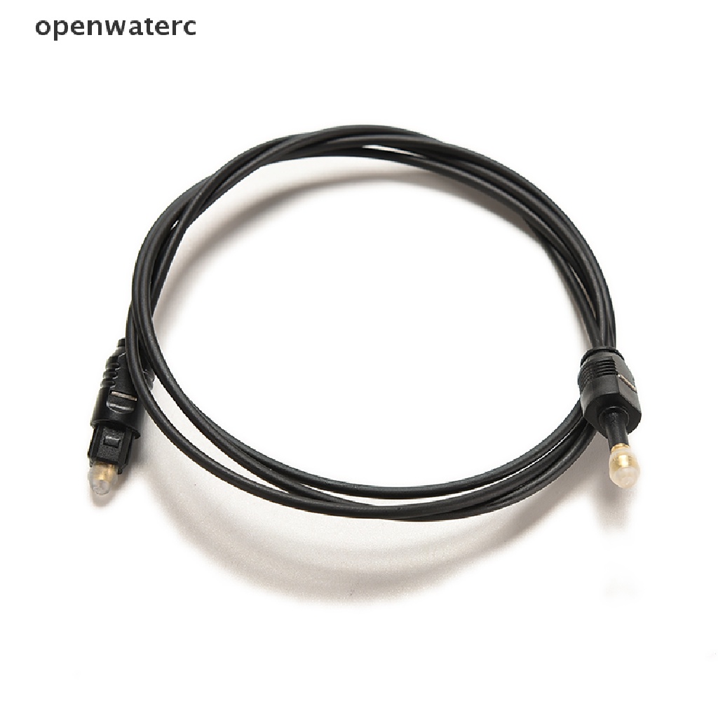 Openwaterc 1m 3ft 適用於 Toslink 轉迷你插頭 3.5mm 數字光纖 SPDIF 音頻電纜線 v