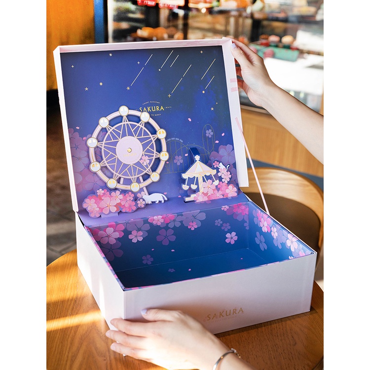 熱銷 高檔禮物盒立體星空創意生日送男生款女朋友包裝空禮品盒子