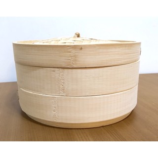 竹製二層蒸籠(含蓋) 竹籠 蒸包子.饅頭.燒賣.蒸餃.港式小點心適用