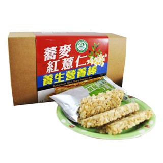 彰化縣二林鎮農會 蕎麥紅薏仁營養棒17g×12片 純素可食 五穀雜糧 營養補充 餅乾 點心 零食 下午茶 農漁特產