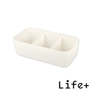 臺灣現貨24H出貨【Life+】多功能可堆疊分隔衣物/內衣褲/襪子收納盒 3格X1入(2色任選)