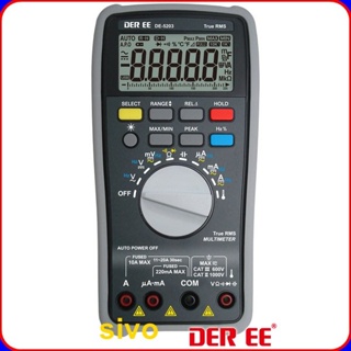 含稅 台製得益DER EE DE-5203 數位萬用型電錶