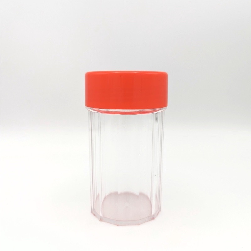 中藥罐#5號 5號（大）藥罐 藥粉 塑膠罐 分裝瓶 紅蓋 塑膠容器