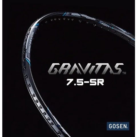 (羽球世家) GOSEN 重力系羽球拍 GRAVITAS 7.5 SR 超輕量化 5U設計 紮實咬感 瞬間重擊