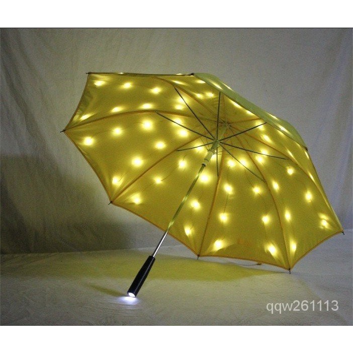新款創意LED燈光個性髮光雨傘絢麗夜光雨傘舞臺道具雨傘照明雨傘