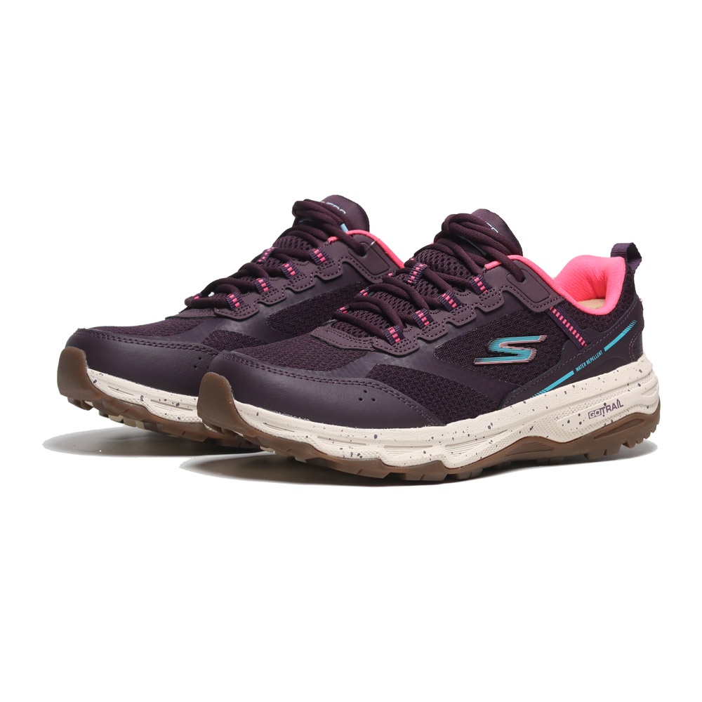 SKECHERS 休閒鞋 GORUN TRAIL ALTITUDE 寬楦 紫粉藍 防潑水 女 128205WPLUM