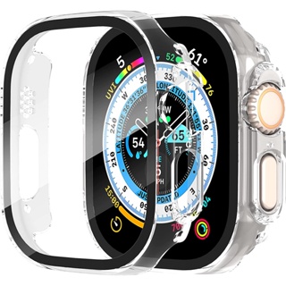 現貨🔥快速出貨 Apple Watch Ultra 49mm 高清 保護殼 透明 消光黑 玫瑰金 保護貼 鋼化膜 玻璃貼