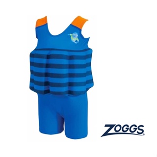 ZOGGS 嬰兒《橫條小海豹》可調式連身泳衣