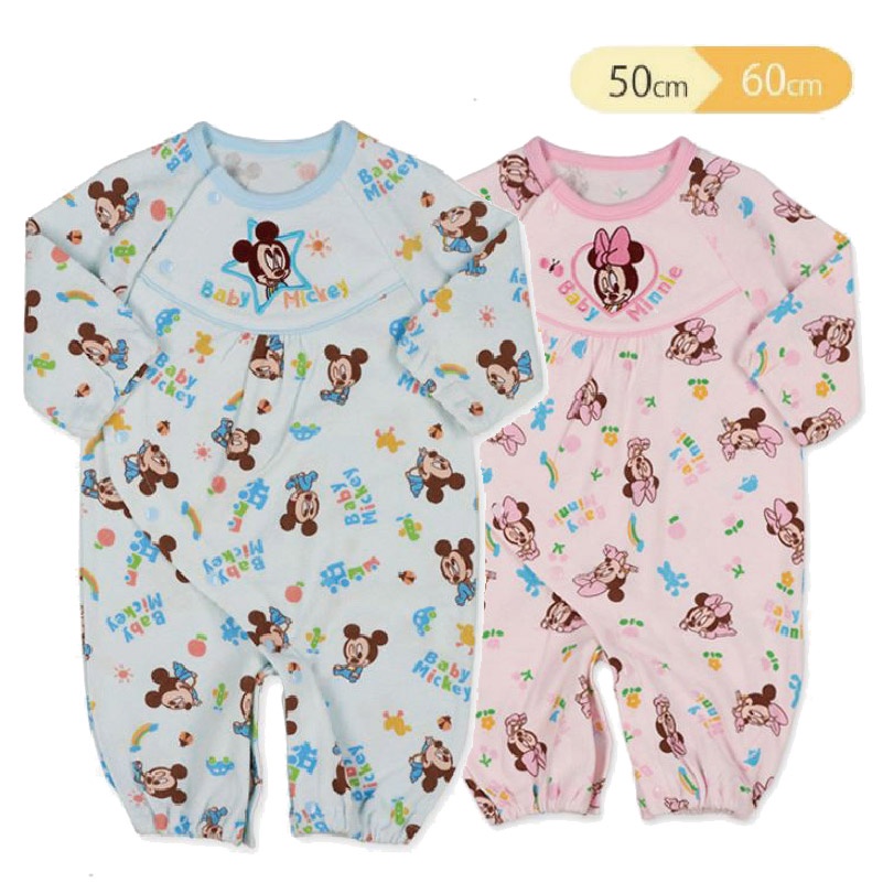 DL哆愛 日本純棉 新生兒衣服 (50-60碼)  連身衣 寶寶衣服 嬰兒衣服 長袖連身衣 兔裝 新生兒服 嬰兒服