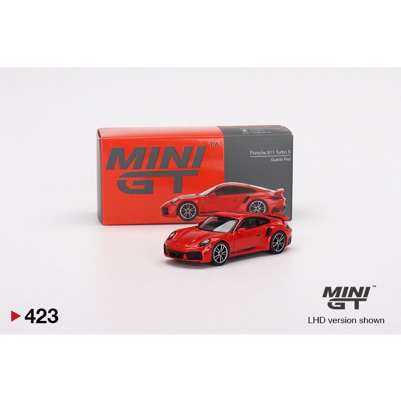 &lt;阿爾法&gt;MINI GT No.423 Porsche 911 Turbo S Guards Red