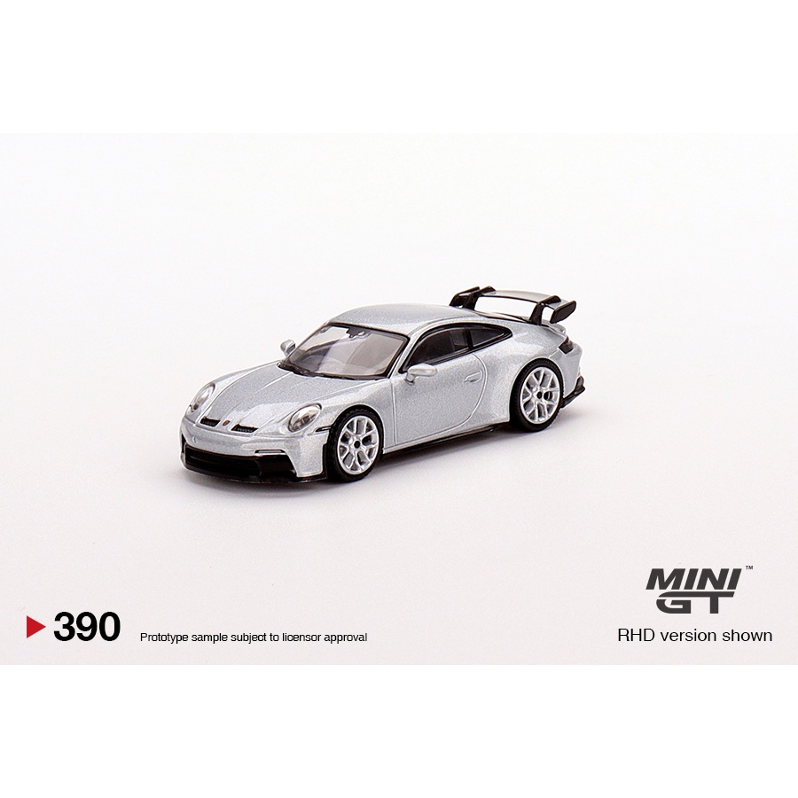 (林口現貨) MINI GT 1/64 Porsche 911 (992) GT3  銀色 MINIGT #390