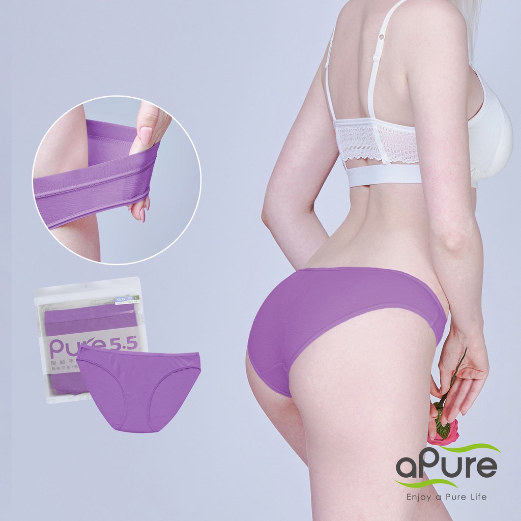 【aPure】[M號]Pure5.5-性感美臀低腰女三角褲-時尚紫