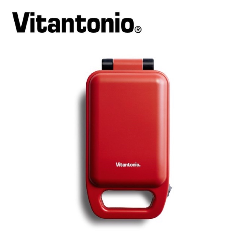 【全新品-現貨3台】日本Vitantonio厚燒熱壓三明治機(番茄紅)