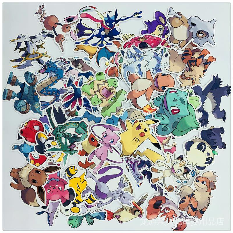 手帳貼紙 pokemon 皮卡丘 寶可夢 251枚 寵物小精靈 神奇寶貝 手帳 - 人氣 熱銷 創意 日常 紀錄 貼紙