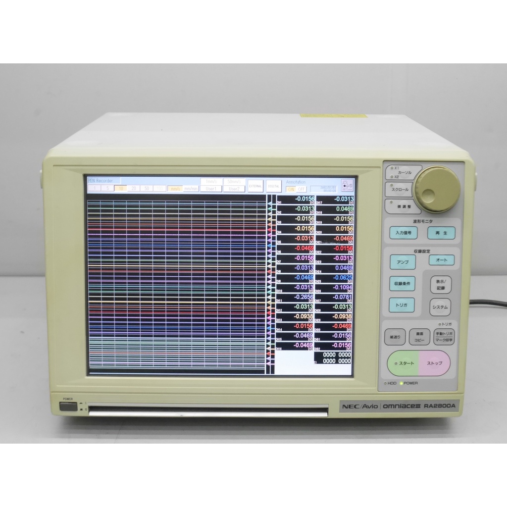 (HLFA-TDA)NEC RA2800A 32點 電壓 無紙 有紙 記錄器 AP-11-101 500V 100KHz