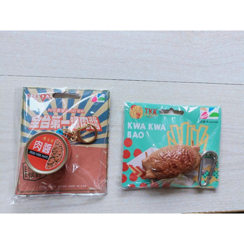 全新~廣達香肉醬3D造型悠遊卡+TKK呱呱包造型悠遊卡 空卡