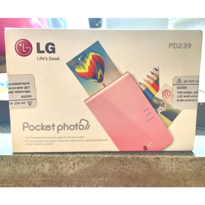 全新 LG 口袋相印機 PD239 pocket photo  熱感應 印表機 黃色