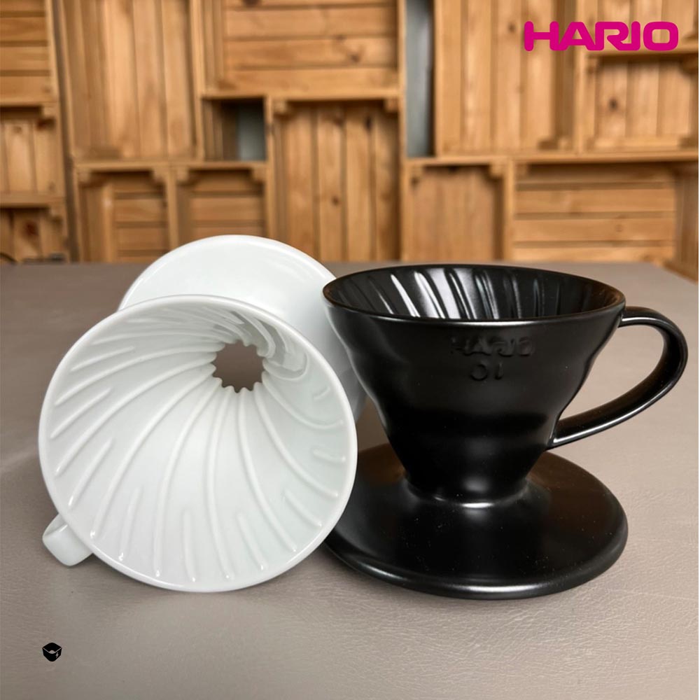 【HARIO】日本製V60磁石濾杯 陶瓷錐形濾杯  01號 02號 VDC-01W【ARCO咖啡專賣店】