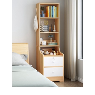 床頭櫃簡約現代ins風置物架臥室收納櫃簡易小型書架多功能儲物櫃 萬傢樂