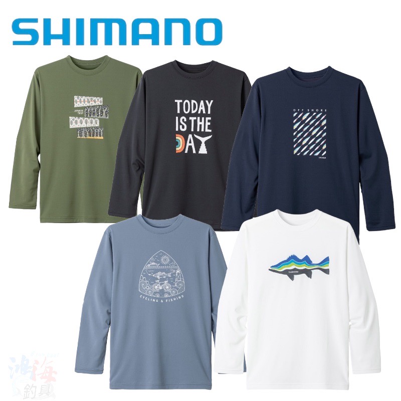 《SHIMANO》SH-010V 吸水速乾長袖T恤 (鴻海釣具企業社-商城館)釣魚衣服 休閒上衣