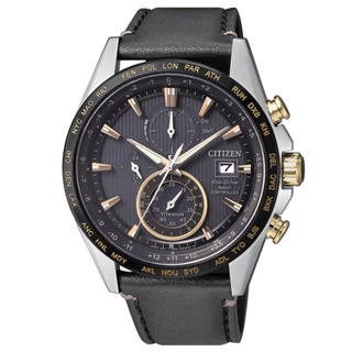 CITIZEN 星辰 鈦合金 電波時計皮錶 AT8158-14H 【Watch On-line Store】